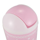Design of lace garbage pink garbage can B9M5