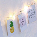 USB LED Photo Clips Lamp Garlands Battery for Wedding Xmas Star Light (5m) A