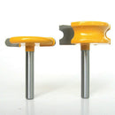 2 StK 1/4 Zoll Schaft Durchmesser Floete Und Bead Fraeser Set Holzbearbeitu Tool