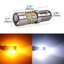 2 x WHITE 1157 5W BAY15D 5630 20smd CAR STOP TAIL BRAKE LED BULBS LAMP LIGHT