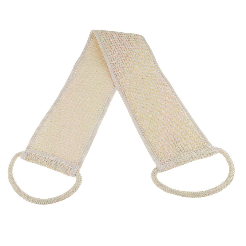 Soft Linen Sponge Bath Massage Brush Body Cleaning Exfoliator Washing Strap