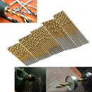 50 PCS HSS Cobalt Twist Drill Bits Tools For Hard Stainless Metal 1mm-3mm E5Z1