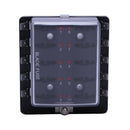 1pcs 10-Way Blade Fuse Box [LED Indicator for Blown Fuse] [Protection Cover