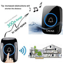 A10 Waterproof 300m Remote Wireless Intelligent Doorbell Home Security (EU)