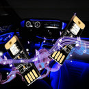 USB LED CAR Color Interior Neon Light Light Atmosphere Lamp touch /sound Control