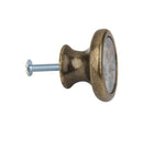 3Pieces Pull Knob Decorative Zinc Alloy for Kitchen Drawer Cabinet w/ Screws
