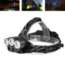 20W Black LM 5X T6 LED Rechargeable headlight head li V3A9 torch lamp B8Z6