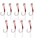 9Pcs Assist Hooks Stainless Steel Jigging Fishing Hook with Line 10#/13#/15#