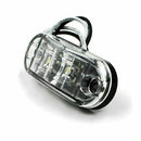 4X Universal 2.5 Oval Clearance LED Lamp 2 Diode Trailer Truck Side Marker Light