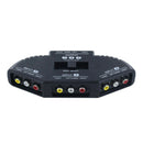 Audio Video AV Adapter Converter 3-Way RCA Switch Box Output Devices PS2 t WWS