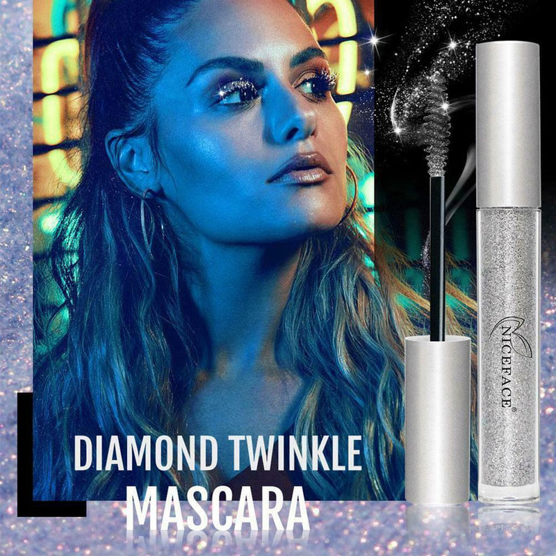 Diamond Shiny Mascara 4D Silk Fiber Mascara Tear Drop Makeup Mascara Shine