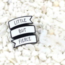 Simple Letters Brooch Enamel Badges Backpack Jacket Jewelry Gift (White) A