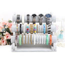 Triple Bracelet Holder Jewelry Display Stand Watch Bangle Bar Necklace Stor C2Z4