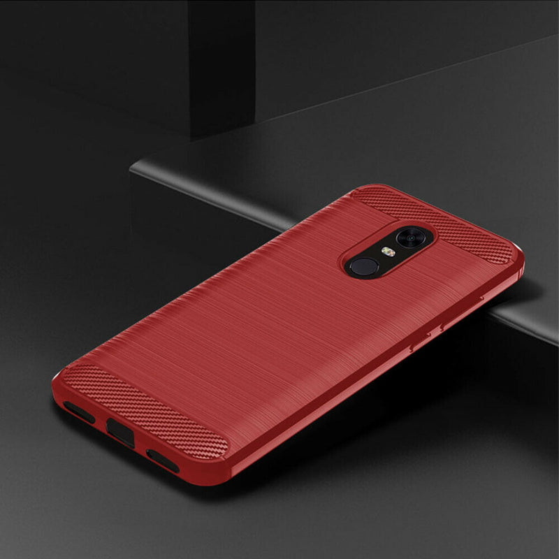 Cellphone Soft Case Silicone Anti-fall Protective Cover for Redmi 5 Plus/Note 5