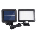 56LED Solar Motion Sensor Wall Light Outdoor Waterproof Yard Safety Street Lamp