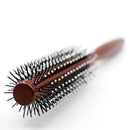 Wood Round Hair Curly Comb With Ball Tip Anti Static Natural Styling Hair B