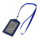 Royal Blue, with drawstring neck and imitation leather business card holder D3Y8