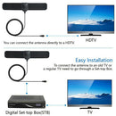 25 Mile Range Antenna TV Digital HD 4K Antena Digital Indoor HDTV Support 10 JR