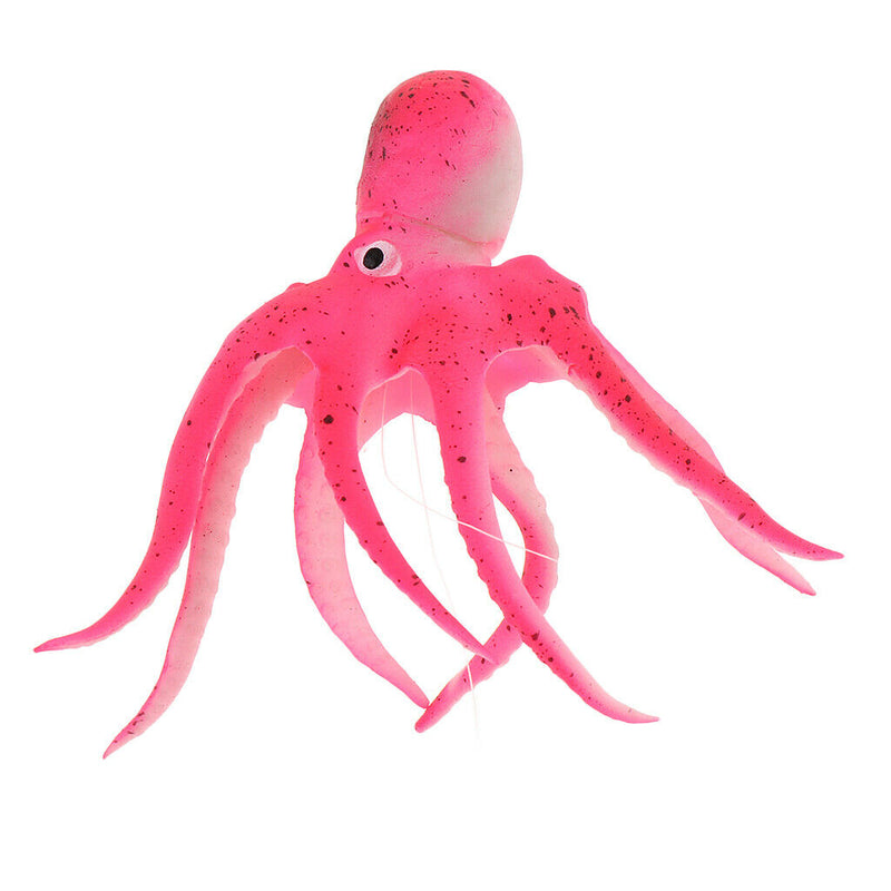 3x,low In The Dark Octopus for   Tank Aquarium Glow Decorations