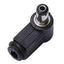 DC In-Line Plug Socket Jack Connector Male Right Angle Plug 2.1mm 5pcs X9S2