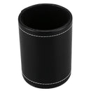 Faux Leather Pen Pot Pen/Pencil/Mobile Phone /Desk Supplies Organizer- Blac I5M8