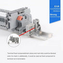 Din Rail Terminal Blocks Kit Uk-2.5N 12 Awg Terminal Blocks Ground Blocks F