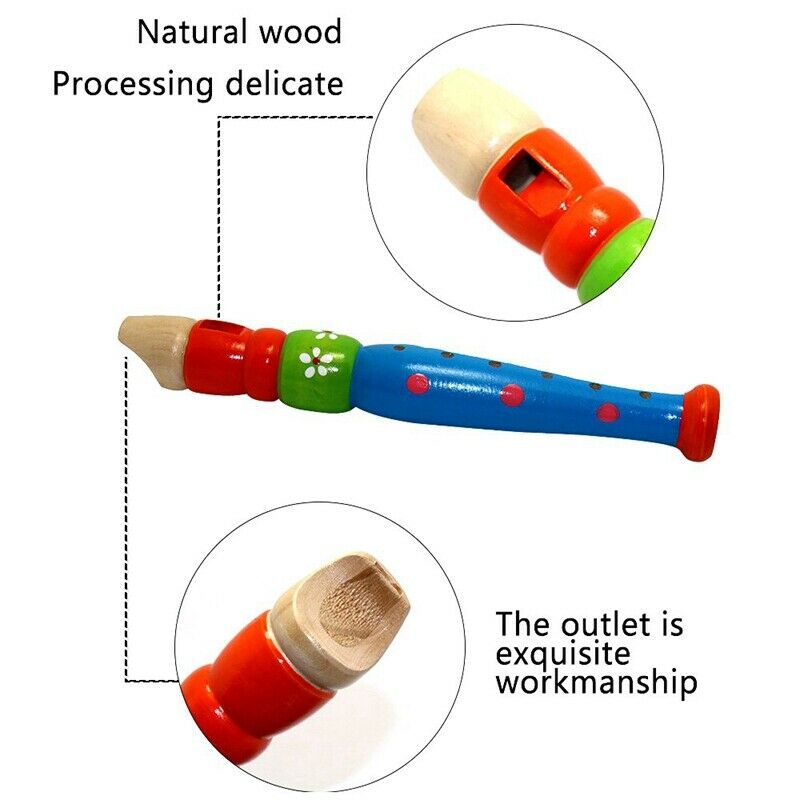 2 Pieces Suitable For Children'S Color Piccolo Flute,Learning Rhythm Instru E9D5