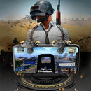 For iOS Android Phone 2x Metal Trigger Game Controller for PUBG Mobile Gamepad