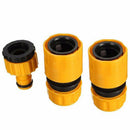 3X Garden Water Hose Pipe Tap Connector Connection Fitting Adapter hosepipe J7