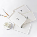 Plastic Dessert Tray Breakfast Bread Trays Nordic Style Snack Plate (Random