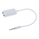 5pcs Headphone Audio Jack Adapter Adapter Cable, 1x Plug 2x Jack Stereo, For