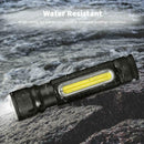 50000LM LED Flashlight Rechargeable Zoomable T6 COB Torch Side Magnet Work Light