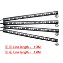 1PCS Car Interior 5050 RGB LED Strip Lights 48LEDs SMD 5V IR Controller + APP