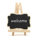 10Pcs Mini Wooden Blackboard Message Chalkboard Table Number Wedding Party