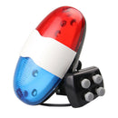 6 LED 4 Tone Sounds Bike Horn Bell Police Car Light Electronic Horn Siren