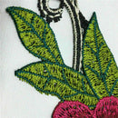 New polyester water soluble embroidery color collar flower lace