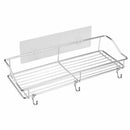 1X(2 Pack Adhesive Bathroom Shelf Shower Shelf Bathroom Kitchen Organizer R
