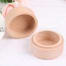 Round Wooden Storage Box Jewelry Organizer Crafts Case Natural Craft Jewelry Ew