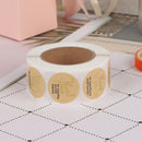 Thank you Stickers Round Natural Kraft 500Labels per roll cute stickers forSEAU