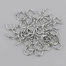 50x S + 50x L Fishing Spoons Blades Spinner Folded Clevises Tackle for Lure