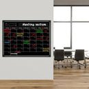A3 Whiteboard Monthly Planner Magnetic Message Board Kitchen Daily Flexible Z7V4