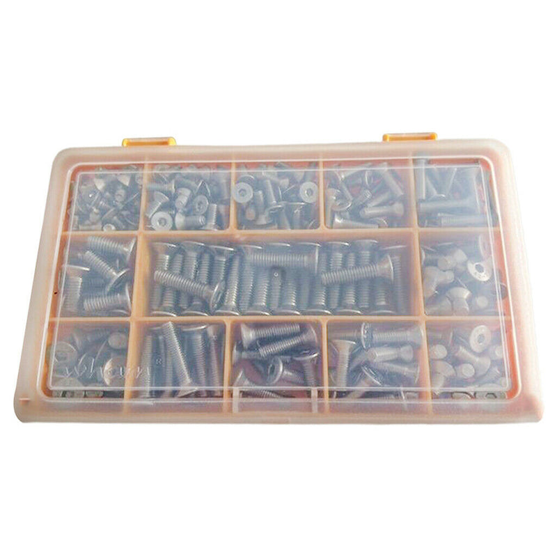 260 Pack of Stainless Steel Hex Socket ,Countersunk Screws Self Allen Bolts ,M4,