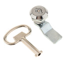 Stainless Steel Chrome Finish Cam Cylinder Lock W Key For Trailer Truck Lock
