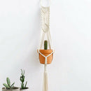 Macrame Plant Hangers Indoor Wall Hanging Planter Holder Cotton Rope Home B