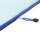 12Pcs A4 Wallet Jewelry Bag Document File Holder Zipper Storage Pouch Blue