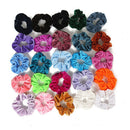 50x Womens Velvet Hair Bands Elastic Strong Hold Hair Accessories Scrunchie