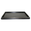 Natural Wood Serving Tray SPA Tea Food Server Dishes Platter Black Plate-M