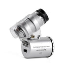 60x Pocket Microscope Mini Loupe Handheld LED Jeweler Magnifier Light Fashion