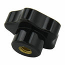10 x black 38mm star head M8 female thread nuts locking screw grip band M8  N2U3