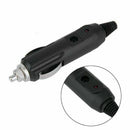DC 12V Car Charger Power Adapter Lighter Male Socket Plug Cable Red LED